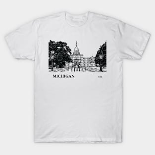 Michigan State USA T-Shirt